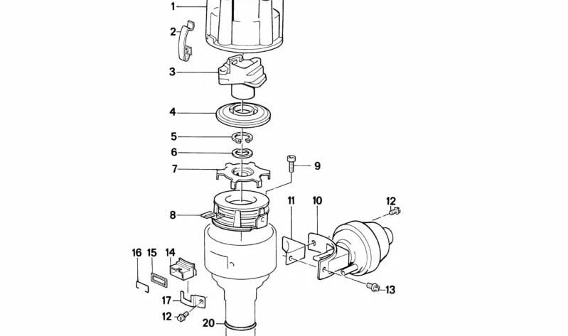 Impulsgeberrad para BMW E21, Serie 3, Serie 5 E12, E28, Serie 6 E24, Serie 7 E23 (OEM 12111277535). Original BMW