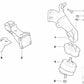 Prise en charge du caoutchouc gauche pour BMW E36 (OEM 11811141735). BMW d'origine