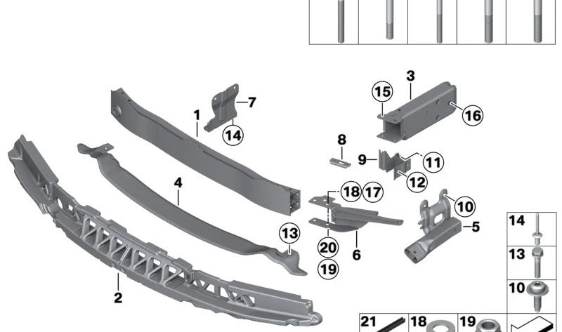 Placa de Tuerca Exterior para BMW F20, F21, F22, F23, F87, F30, F31, F34, F35, F80, F32, F33, F36, F82, F83 (OEM 51117286015). Original BMW