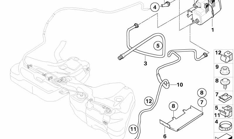 Protector de paso de rueda OEM 16137180167 para BMW E63, E64. Original BMW.