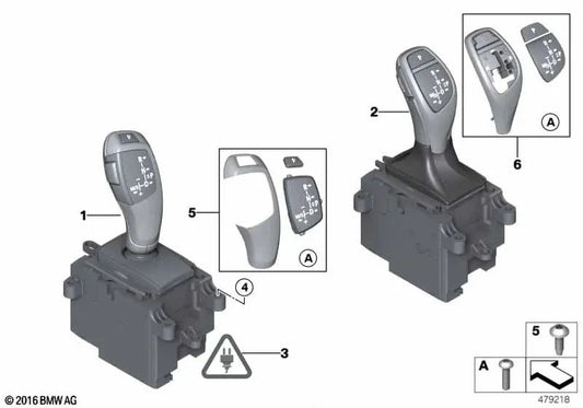 Sportgangwahlschalter für BMW F20, F21, F22, F23, F30, F31, F34, F32, F33, F36 (OEM 61317950385). Original BMW