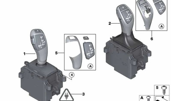 Interruptor de selección de marchas para BMW F20, F21, F22, F23, F30, F31, F34, F35, F32, F33, F36 (OEM 61319296896). Original BMW