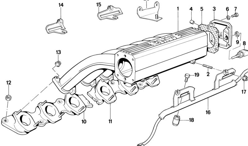 Oil Level Wiring for BMW 7 Series E32 (OEM 12511719560). Original BMW