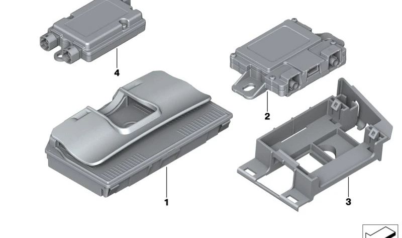 OEM LTE Module 84108735010 for BMW (Compatible models: F20, F21, F22, F23, F30, F31, F34, F35, F45, F46, F80, F87, F32, F33, F36, F82, F83, F90, G30, G31, G11, G12, G32, F48, F39, F25, G01, G08, F97, F26, G02, F98, F15, G05, F16, G06, F86, G07, G