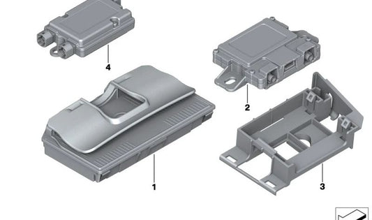 Módulo LTE OEM 84108735010 para BMW (Modelos compatibles: F20, F21, F22, F23, F30, F31, F34, F35, F45, F46, F80, F87, F32, F33, F36, F82, F83, F90, G30, G31, G11, G12, G32, F48, F39, F25, G01, G08, F97, F26, G02, F98, F15, G05, F16, G06, F86, G07, G