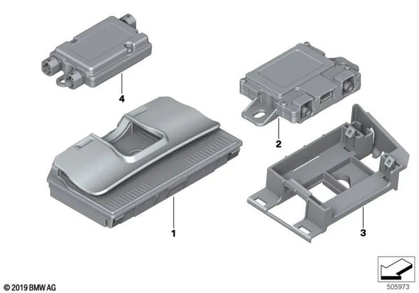 Compensador LTE para BMW Serie 1 F20N, F21N, Serie 2 F22, F23, F45, F46, F87, G42, Serie 3 F30N, F34N, F35N, F80N, G20, G80, Serie 4 F32, F33, F36, F83, G22, G82, Serie 5 F90N, G30, G38, Serie 6 F06N, F12N, F13N, G32, Serie 7 G11, G12, Serie 8 F92, G14, G