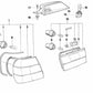 Luz trasera panel lateral derecho para BMW Serie 5 E34 (OEM 63211389012). Original BMW