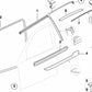 Cubierta de compartimiento interior derecha para BMW Serie 3 E36 (OEM 51218146240). Original BMW