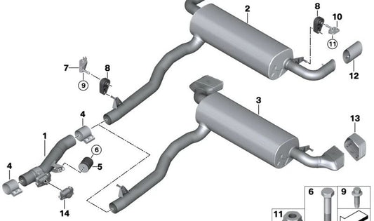 Vibration Damper for BMW 5 Series G30N, Z4 G29 (OEM 18308599434). Original BMW