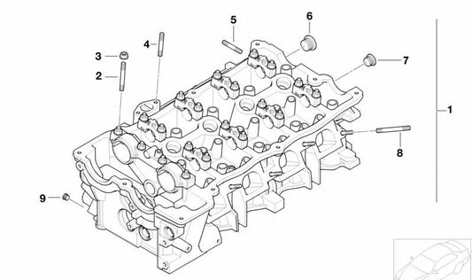 OEM -Sechseck -Schließschraube 11128648649 für BMW E46, E83, E85. Original BMW.