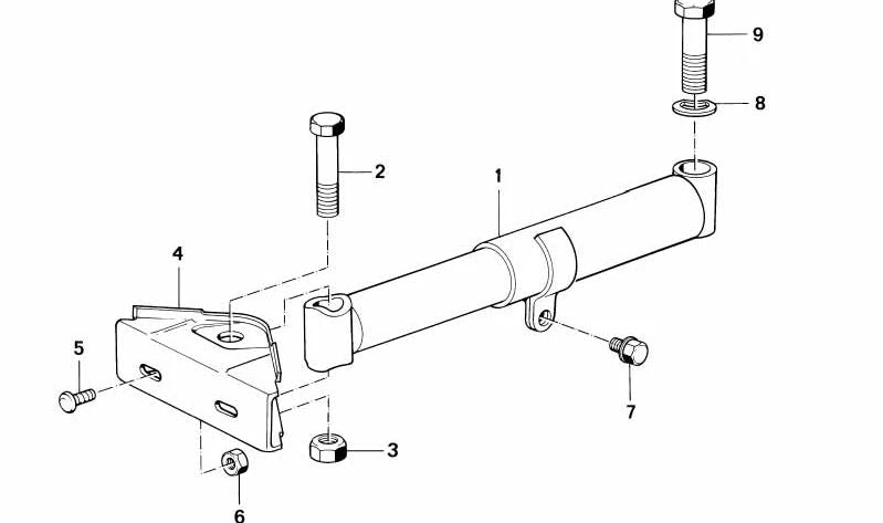 Amortiguador de impacto delantero derecho para BMW Serie 6 E24 (OEM 51111967378). Original BMW