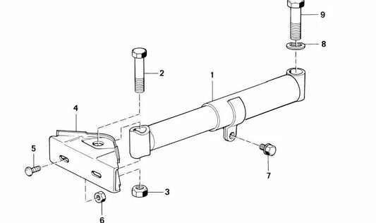 Amortiguador de impacto delantero derecho para BMW Serie 6 E24 (OEM 51111967378). Original BMW