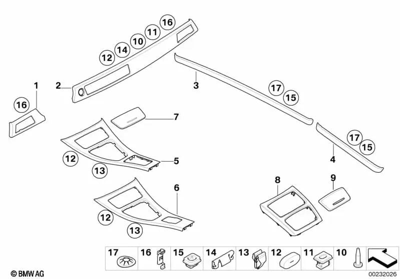 Listón decorativo puerta derecha para BMW E92, E92N, E93, E93N (OEM 51418049044). Original BMW.