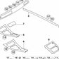 Moldura embellecedora del revestimiento lateral trasero derecho para BMW E92, E93 (OEM 51438049046). Original BMW