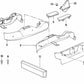 Tapa de cobertura para BMW Serie 5 E34, Serie 7 E32 (OEM 52101957587). Original BMW