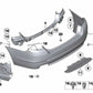 Carcasa parachoques imprimada trasera para BMW Serie 5 F10, F18 (OEM 51127238522). Original BMW