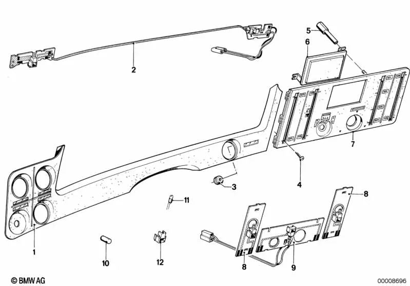 Axle nut for BMW 3 Series E21, 5 Series E12, 6 Series E24 (OEM 62131356825). Original BMW.