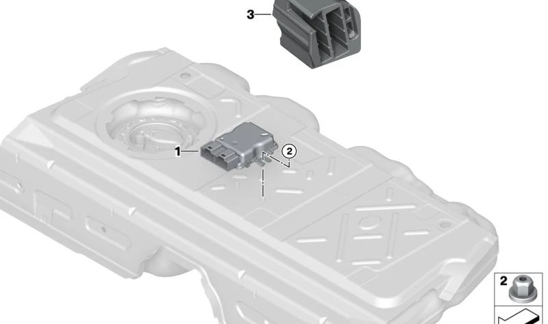 Support for BMW U06 (OEM 16199469569). Genuine BMW