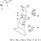 Revestimiento Columna Central Inferior Izquierda para BMW E65, E66 (OEM 51439178699). Original BMW