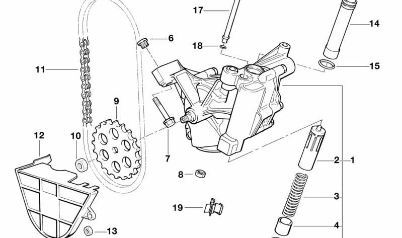 Tornillo hexagonal autoblocante OEM 11417508400 para BMW E34, E39, E32, E38, E31, E53. Original BMW.