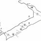 Tubo de retorno delantero para BMW F01, F01N, F02, F02N (OEM 16127186247). Original BMW