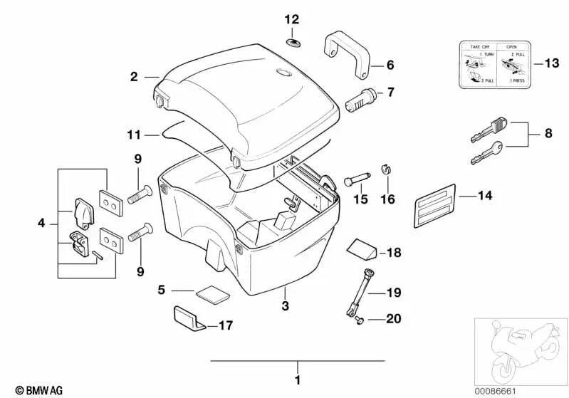 Arandela de seguridad para BMW Serie 3 E30, Serie 5 E34, X5 E53, Z8 E52 (OEM 07119932815). Original BMW