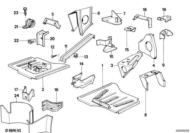 Soporte de bobina de encendido para BMW E28 (OEM 41141887372). Original BMW