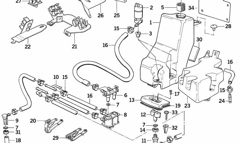 Base izquierda para BMW Serie 7 E32 (OEM 61671379771). Original BMW