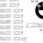 Emblema trasero adhesivo OEM 51148240120 para BMW E46. Original BMW.