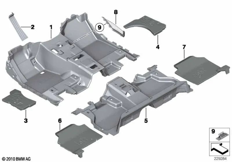 Hintergrundauskleidung für BMW X4 F26 (OEM 51477367076). Original BMW.