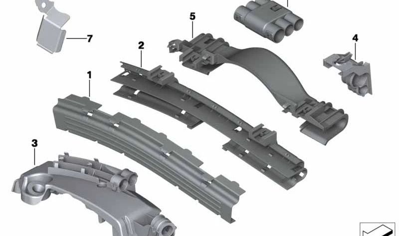 Cableado OEM 12527584100 para BMW X6 (E71). Original BMW.