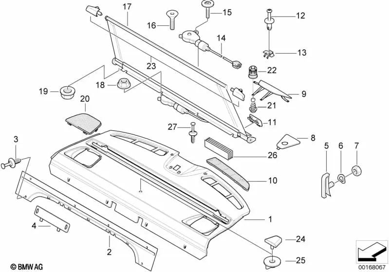 Inserto de rosca para BMW Serie 5 E39 (OEM 51468215809). Original BMW