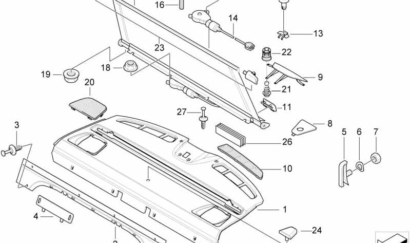 Cubierta de anclaje para asiento infantil OEM 51468176392 para BMW Serie 5 E39. Original BMW