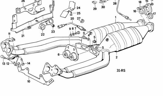 Soporte para BMW Serie 7 E32 (OEM 12531719565). Original BMW