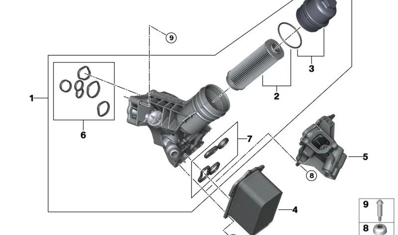 Juego de juntas para BMW Serie 1 F20N, F21N, Serie 2 F22, F23, G42, Serie 3 F30N, F31N, F34N, G20, G21, Serie 4 F32, F33, F36, G22, G23, G26, Serie 5 G30, G31, G38, Serie 6 G32, Serie 7 G11, G12, Serie 8 G14, G15, G16, X3 G01, X4 G02, X5 G05, G18, X6 G06,