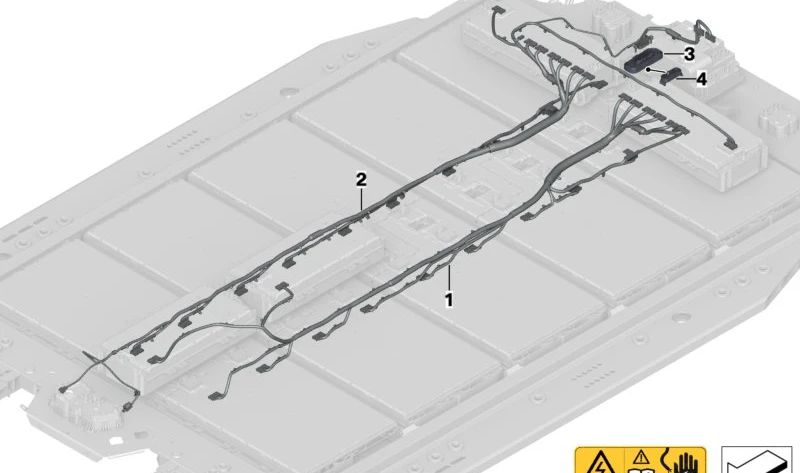 Cableado de comunicación para BMW Serie 7 G70 (OEM 61278848299). Original BMW