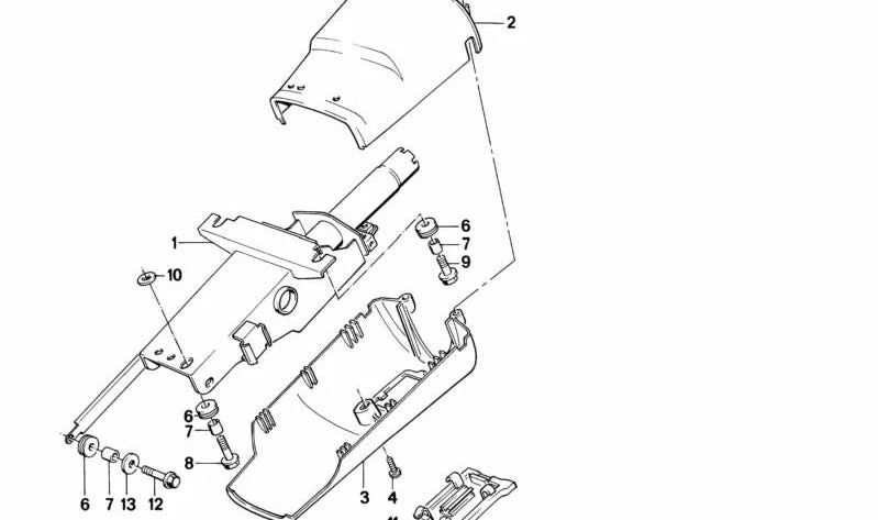 Parte superior de revestimiento para BMW E30, E28, E24 (OEM 32311152204). Original BMW