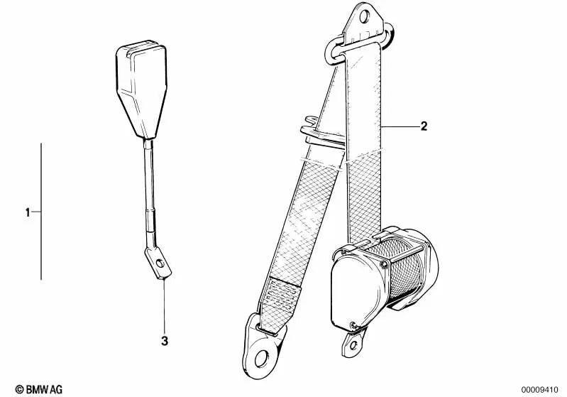 Correa delantera inferior para BMW Serie 5 E28, Serie 6 E24, Serie 7 E23 (OEM 72111945992). Original BMW