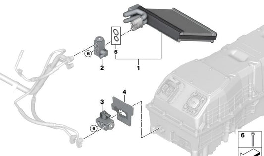 Juego de Anillos de Sellado para BMW I12, I15 (OEM 64119337281). Original BMW