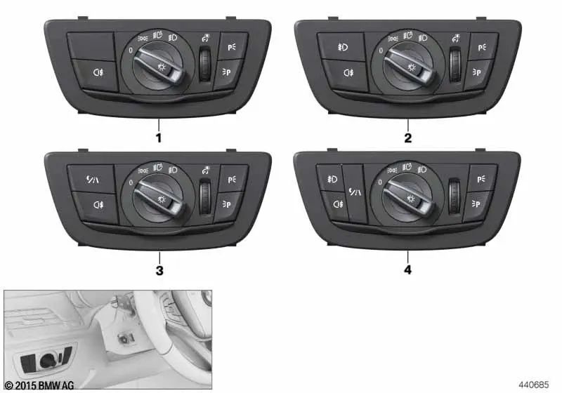 Unidad de Control de Luces para BMW Serie 5 F90, G30, G31, G38, Serie 6 G32 (OEM 61319472969). Original BMW.