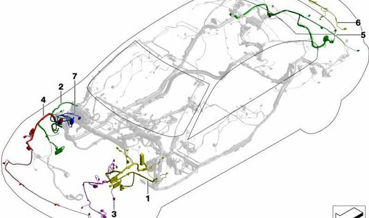 Câblage de réparation OEM 61129206216 pour la série BMW 3 (E90, E91). BMW d'origine.