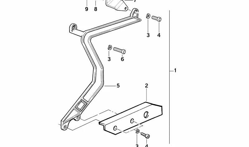 Soporte izquierdo para BMW (OEM 46542313939). Original BMW