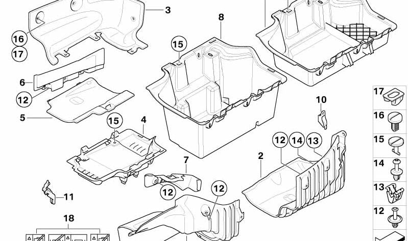 Bandeja izquierda para BMW Serie 3 Cabrio (E93). Original BMW. OEM 51476972551