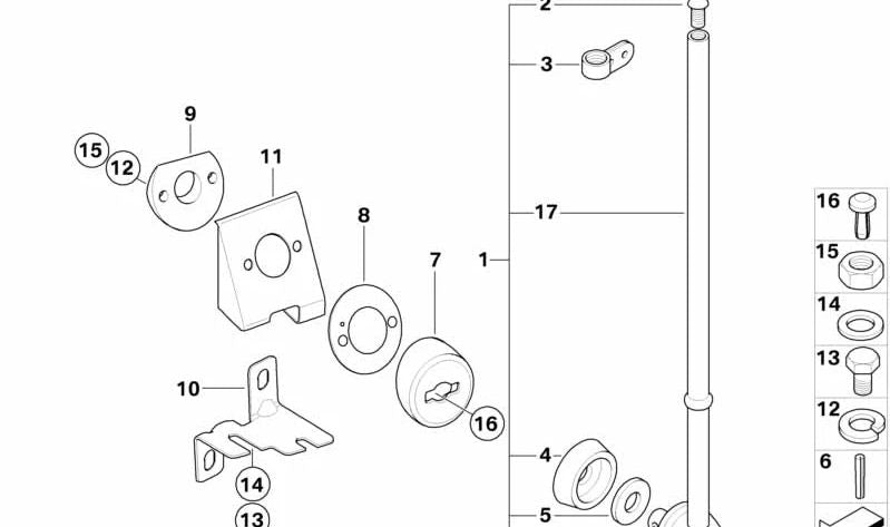 Placa base derecha para BMW Serie 7 E65, E66 (OEM 72607076734). Original BMW.