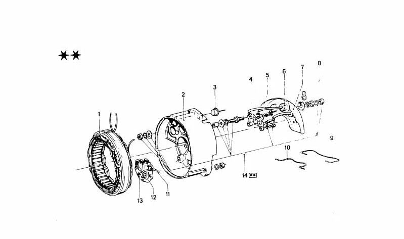 Juego de Escobillas de Carbón para BMW (OEM 12318602191). Original BMW