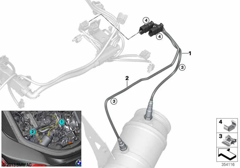 Sonda Lambda Reguladora para BMW I12, I12N, I15 (OEM 11788617029). Original BMW.