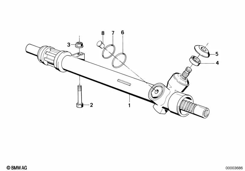 Tapón para BMW Serie 3 E30 (OEM 32111131630). Original BMW