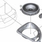 Altavoz de Tono Medio para BMW F25, F26 (OEM 65139209185). Original BMW