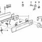 Maneta exterior izquierda OEM 51211915967 para BMW E23. Original BMW.