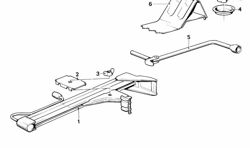 OEM 71121179167 elevator support support for BMW E28, E24. Original BMW.